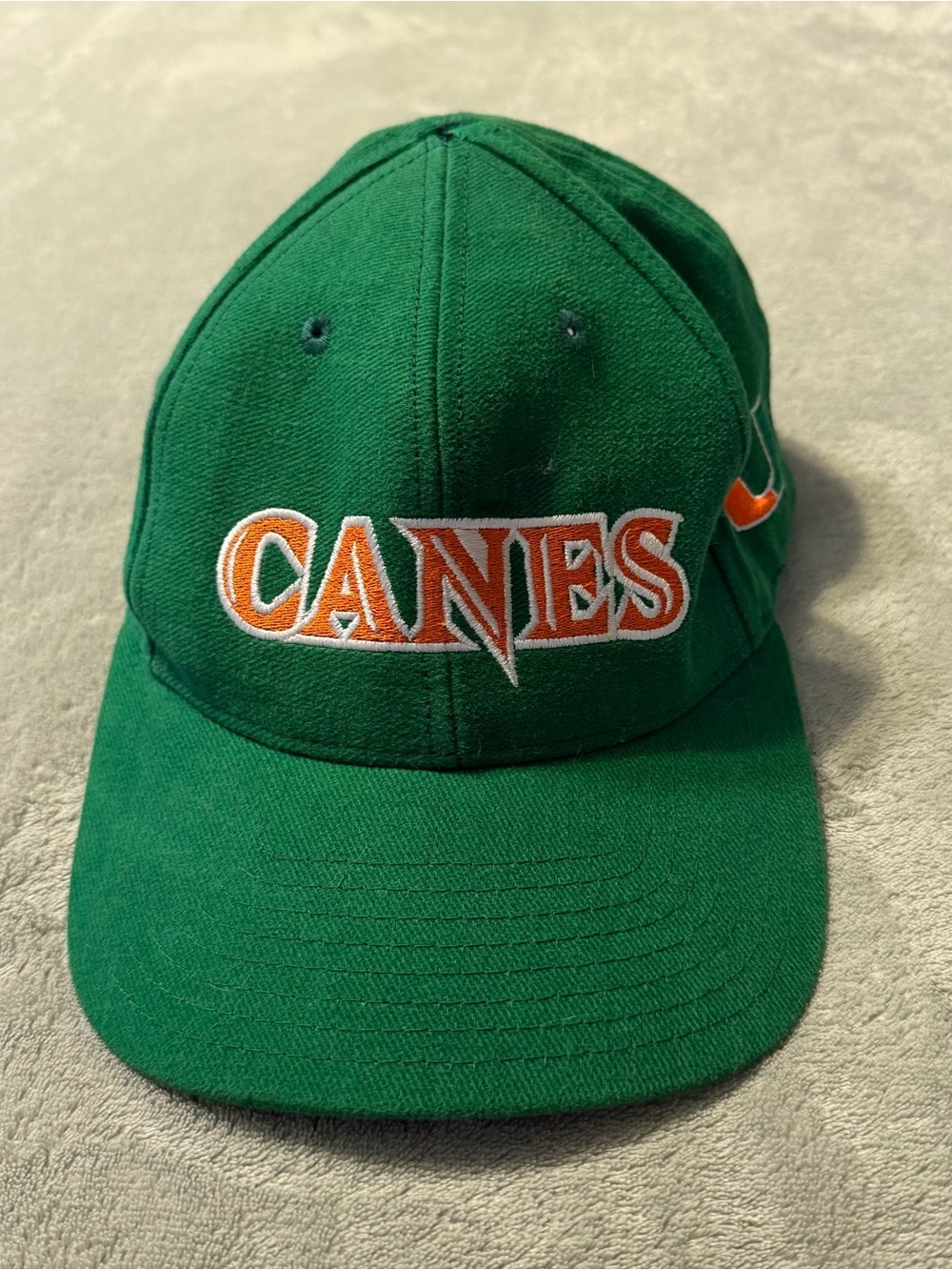 Nike University of Miami Hurricanes Canes Football Adjustable SnapBack Hat